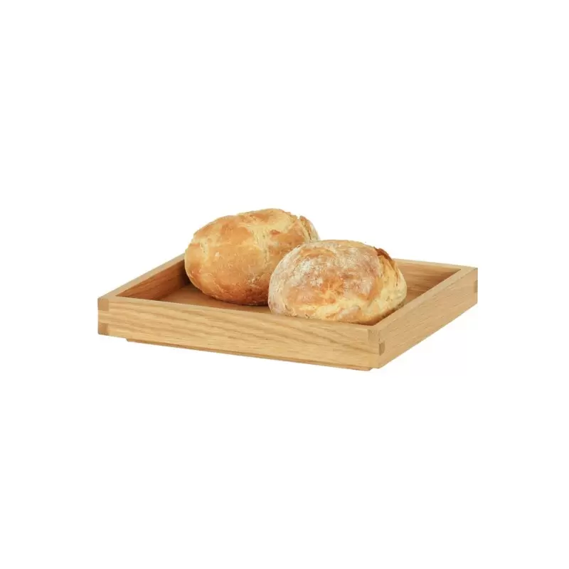 Cal-Mil Sydney 10 x 12 x 1.5 Wooden Shallow Tray - Oak Cal-Mil Sydney 10 x 12 x 1.5 Wooden Shallow Tray - Oak