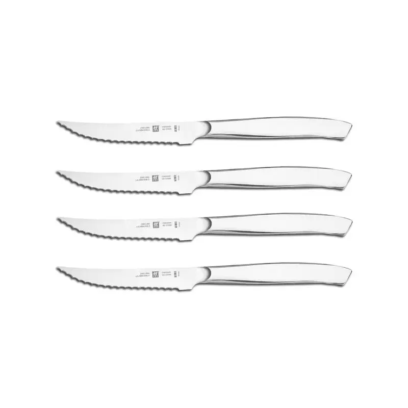 Zwilling 4pc Stainless Steel Serrated Mignon Steak Knife Set Zwilling 4pc Stainless Steel Serrated Mignon Steak Knife Set