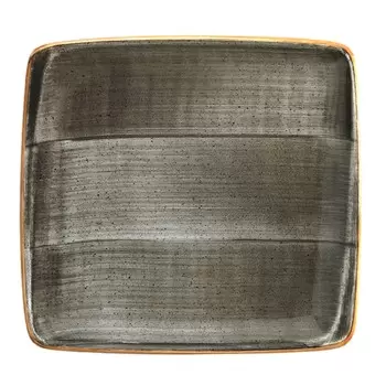 TURGLA ASCMOV19KR Turgla Bone China Space 6.25" x 5.75" Square Grey...