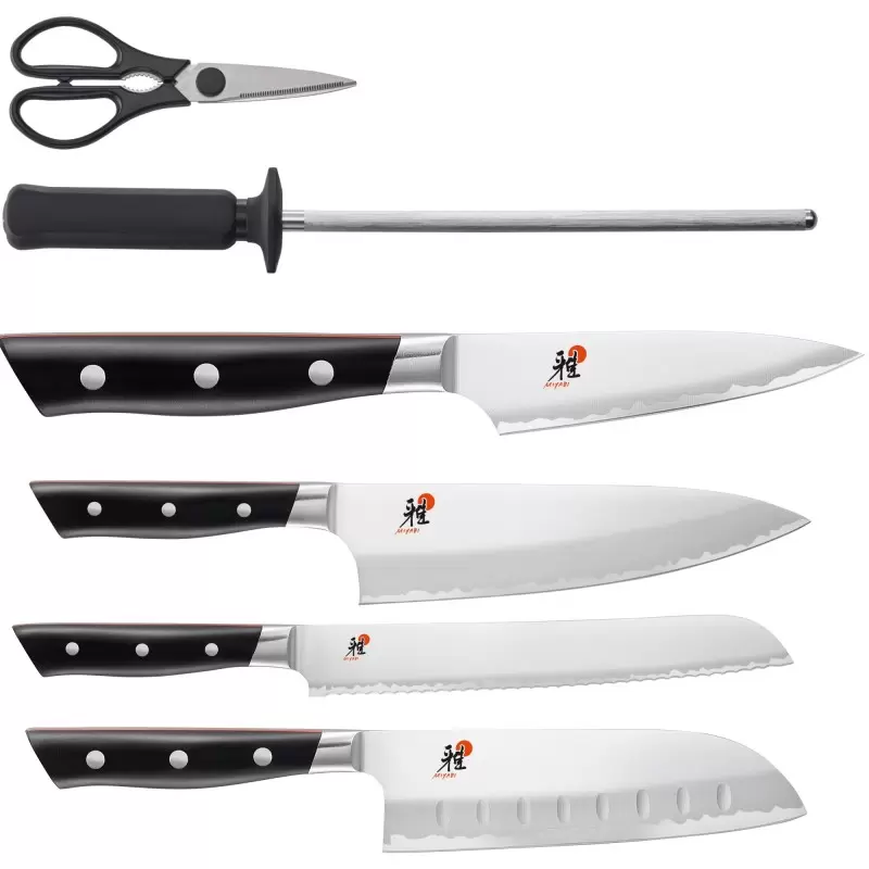 MIYABI 400FC - Evolution 7-pc Knife Block Set MIYABI 400FC - Evolution 7-pc Knife Block Set