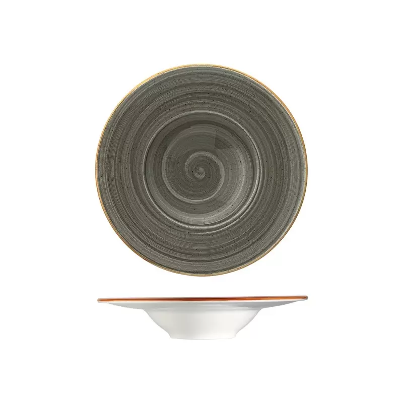 TURGLA ASCBNC28CK Turgla Bone China Space dia.11" h:2.5" 14 oz. Rou...