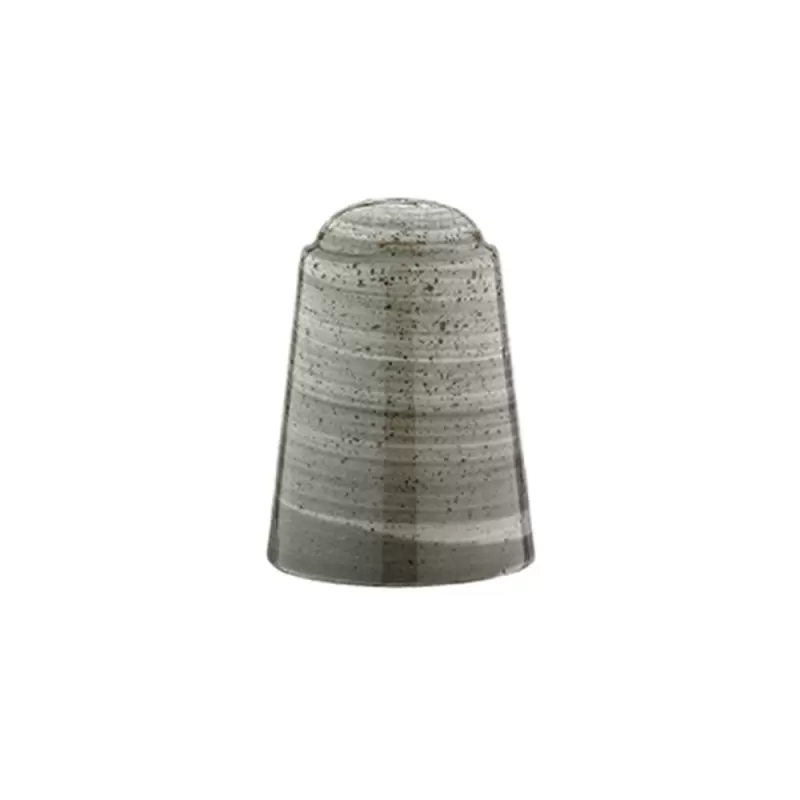 Turgla Bone China Space dia.2" h:3" Round Grey Porcelain Salt & Pepper Shaker Set Turgla Bone China Space dia.2" h:3" Round Grey Porcelain Salt & Pepper Shaker Set
