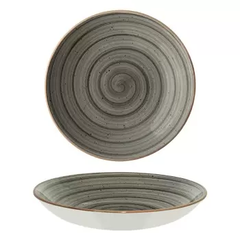 TURGLA ASCBLM25CK Turgla Bone China Space dia.10" h:2" 44 oz. Round...