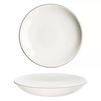 TURGLA E100BLM28CK Turgla Bone China Retro dia.11" h:2.5" 57 oz. Ro...