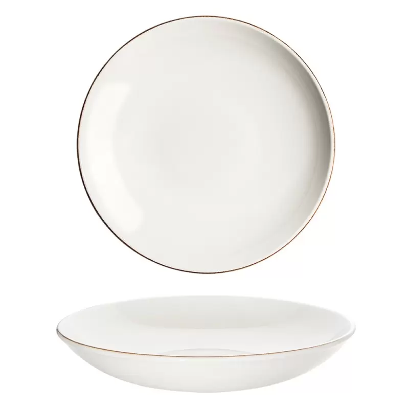 TURGLA E100BLM28CK Turgla Bone China Retro dia.11" h:2.5" 57 oz. Ro...