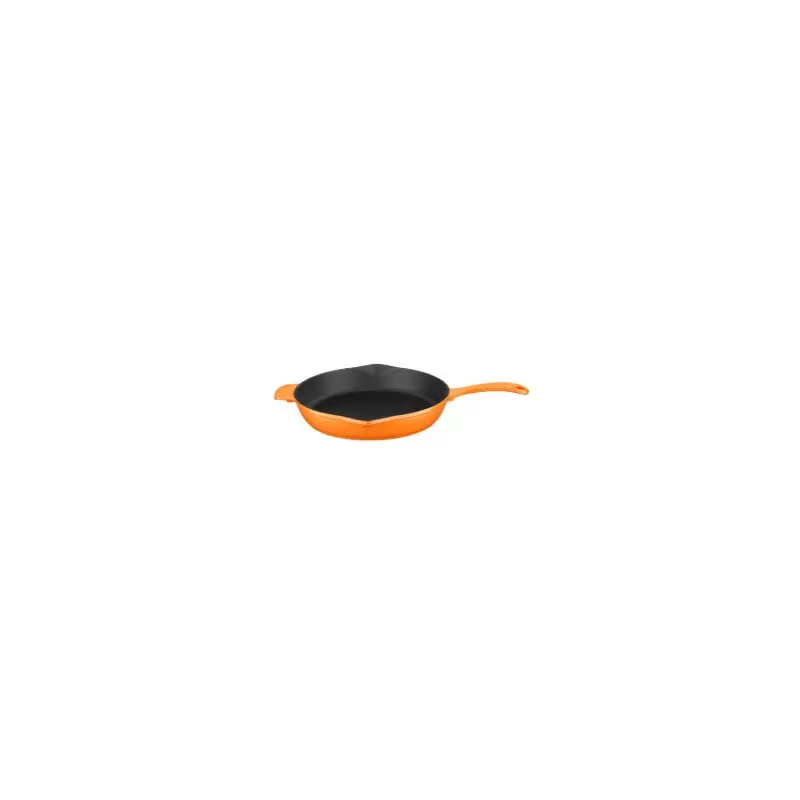 TURGLA SKRND28ORG Turgla Cast Iron dia.11" h:2" Round Orange Cast I... TURGLA SKRND28ORG Turgla Cast Iron dia.11" h:2" Round Orange Cast I...