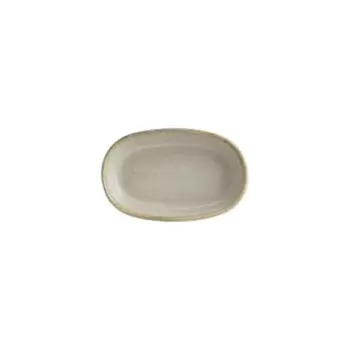 TURGLA SANHYG10OV Turgla Bone China Sand 4" x 2.5" x h:0.75" Oval B...