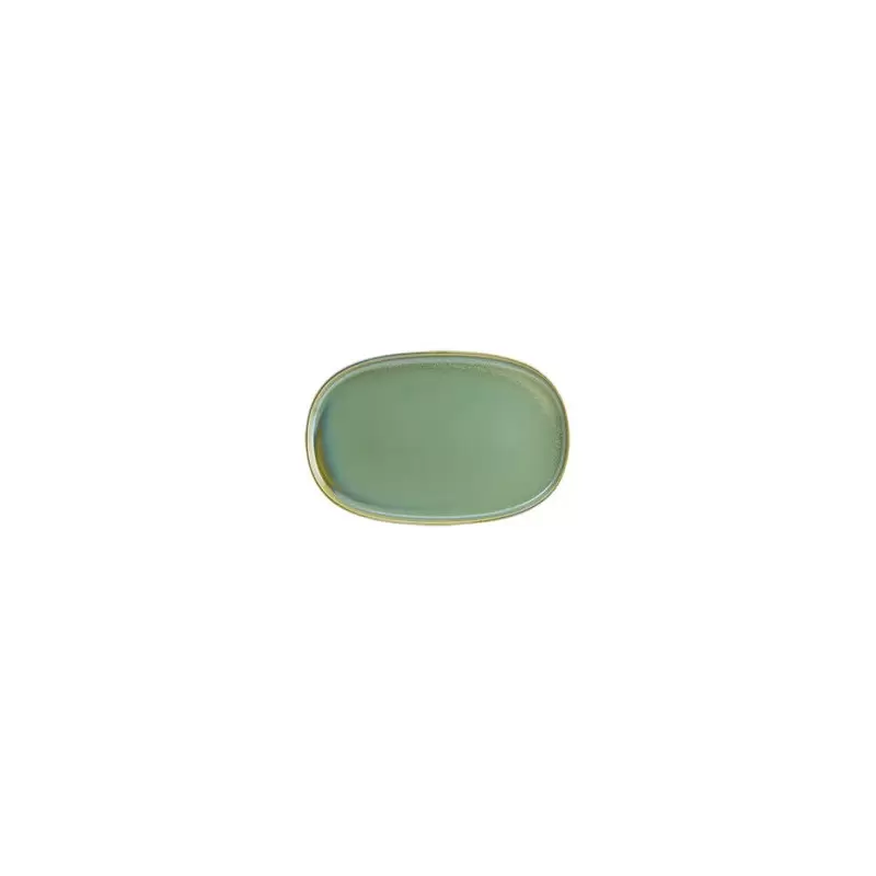 TURGLA SAGHYG34OV Turgla Bone China Sage 13" x 9" x h:0.75" Oval Gr...