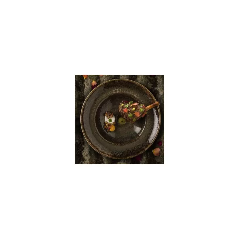 TURGLA OTIGRM27CK Turgla Bone China Tierra dia.10.75" h:2.25" 16 oz... TURGLA OTIGRM27CK Turgla Bone China Tierra dia.10.75" h:2.25" 16 oz...