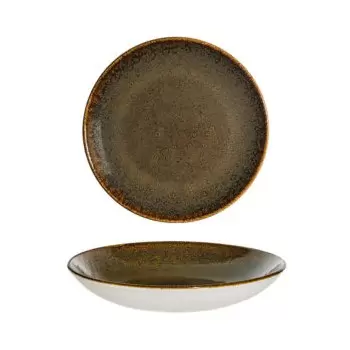 TURGLA OTIBLM28CK Turgla Bone China Tierra dia.11" h:2.5" 57 oz. Ro...
