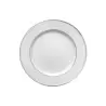 Degrenne Galon Platine Round Dessert Plate 21.5 cm - 21.5 cm - 8''7/16 - Set of 6