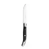 Degrenne Laguiole Steak Knife Black Horn Steel Bolster - 230 mm - 9 '' 1/16