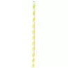 PacknWood Yellow Striped Paper Straws - 8.3'' - 600 Pcs - 600 pcs
