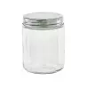 PacknWood Round Jar Glass With Cap - H:7.87'' - 60 pcs