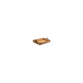 PacknWood Bamboo Folding Meal Tray - 16.9 x 11.4 x 2.5'' - 430 x 290 x 65Mm - 25 Pcs - 25 pcs
