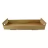 PacknWood Kraft Paper Tray With Handles - 15 x 6 x 1.7'' - 200 pcs