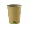 PacknWood Zen Kraft Recyclable Paper Cup - 8Oz Diam.3.15'' H:3.6'' - 1000 Pcs