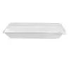 PacknWood Eco-Design White Sugarcane Plate - 10.2 x 5.1 x 1.1'' - 400 Pcs - 400 - 400 pcs