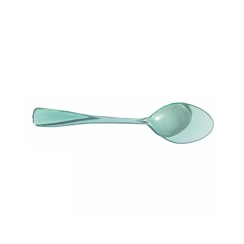 PacknWood Mini Green Transparent Spoon - 3.7'' - 1000 Pcs PacknWood Mini Green Transparent Spoon - 3.7'' - 1000 Pcs
