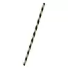 PacknWood Black & Kraft Striped Paper Straws Wrapped - 3000 pcs