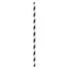PacknWood Black Striped Paper Straws - 3000 pcs