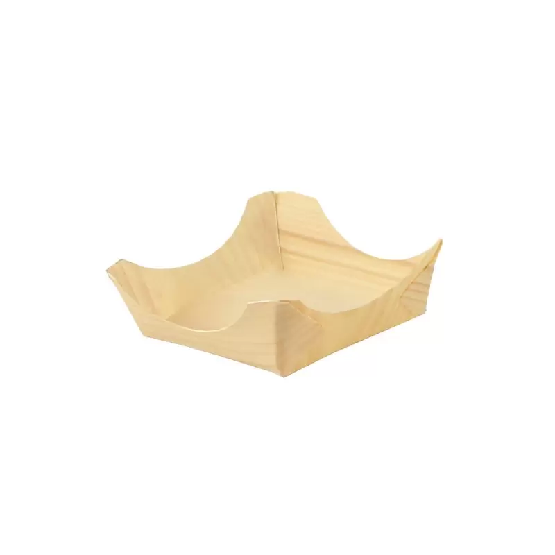 PacknWood Wooden Square Plate - 3.15'' x 3.15'' x 0.6'' - 1000 Pcs PacknWood Wooden Square Plate - 3.15'' x 3.15'' x 0.6'' - 1000 Pcs