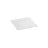 PacknWood 210Apu1616A - Square White Sugarcane Plate - 500 pcs
