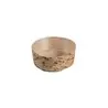 PacknWood 209BBPANR21 PacknWood Round Mini Bamboo Leaf Basket - 1.5...
