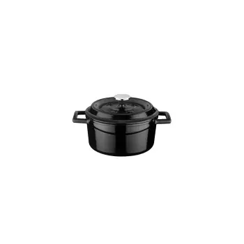 TURGLA TCB1114MBLK Turgla Cast Iron dia.5.5" h:2" 26 oz. Round Matt...