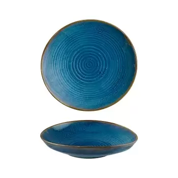 TURGLA SPH30CK Turgla Bone China Sapphire dia.6.75" h:2.5" 24 oz. R...