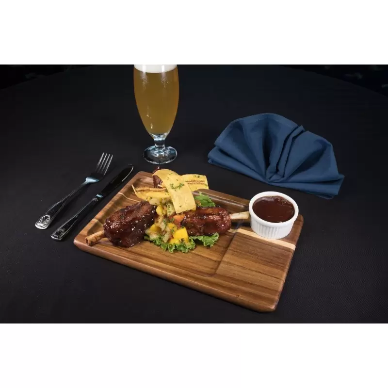Pastry Chef's Boutique OTT128 Premium Acacia Dishwasher-Safe Wood M...
