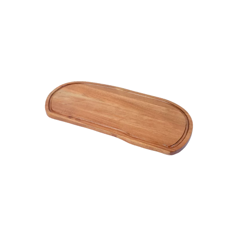 Premium Acacia Dishwasher-Safe Wood Small Buffet Board / Serving Platter - 19.5" x 9" - Made in USA - Pastry Chef's Boutique