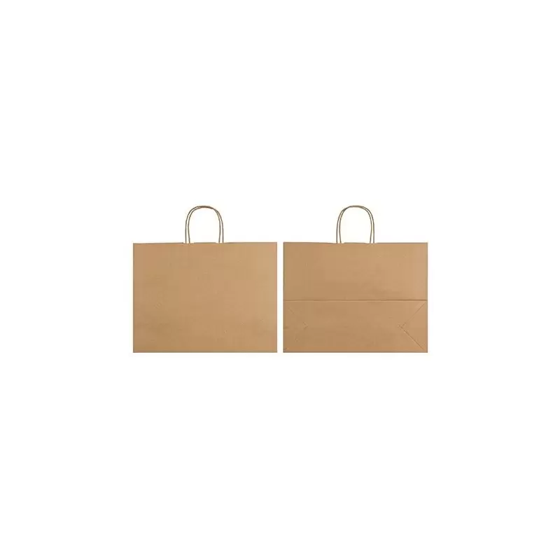 Kraft Elegant Paper Shopper Bags - XLarge - 16'' x 6'' x 12'' - Pack of 250 Kraft Elegant Paper Shopper Bags - XLarge - 16'' x 6'' x 12'' - Pack of 250