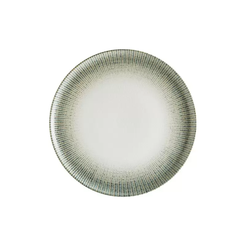 TURGLA S-MT-SWYGRM32PZ Turgla Bone China Sway dia.12.75" Round Deco...