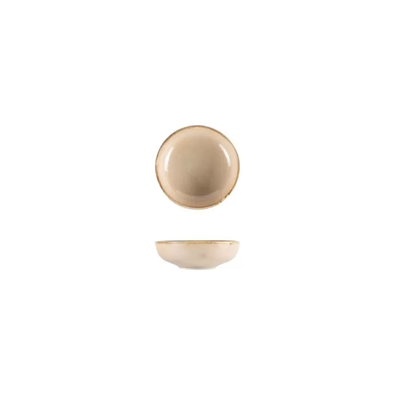 TURGLA SANHYG10CK Turgla Bone China Sand dia.4" h:0.75" 4 oz. Round... TURGLA SANHYG10CK Turgla Bone China Sand dia.4" h:0.75" 4 oz. Round...