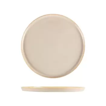 TURGLA SANHYG16DZ Turgla Bone China Sand dia.6.25" Round Beige Porc...