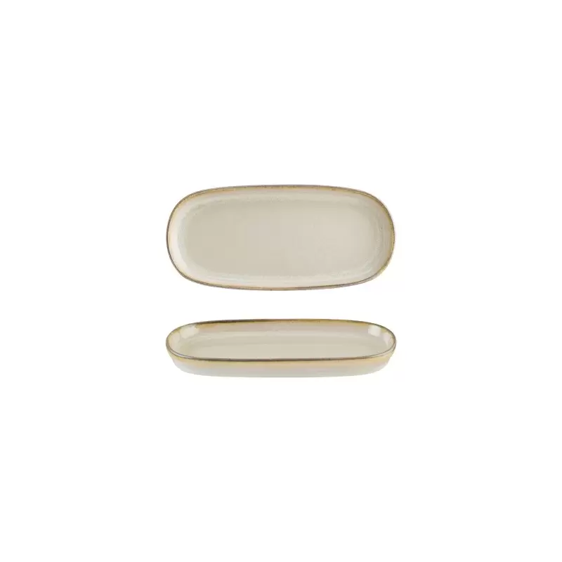 TURGLA SANHYG21OV Turgla Bone China Sand 8.5" x 4" x h:0.75" Oval B... TURGLA SANHYG21OV Turgla Bone China Sand 8.5" x 4" x h:0.75" Oval B...