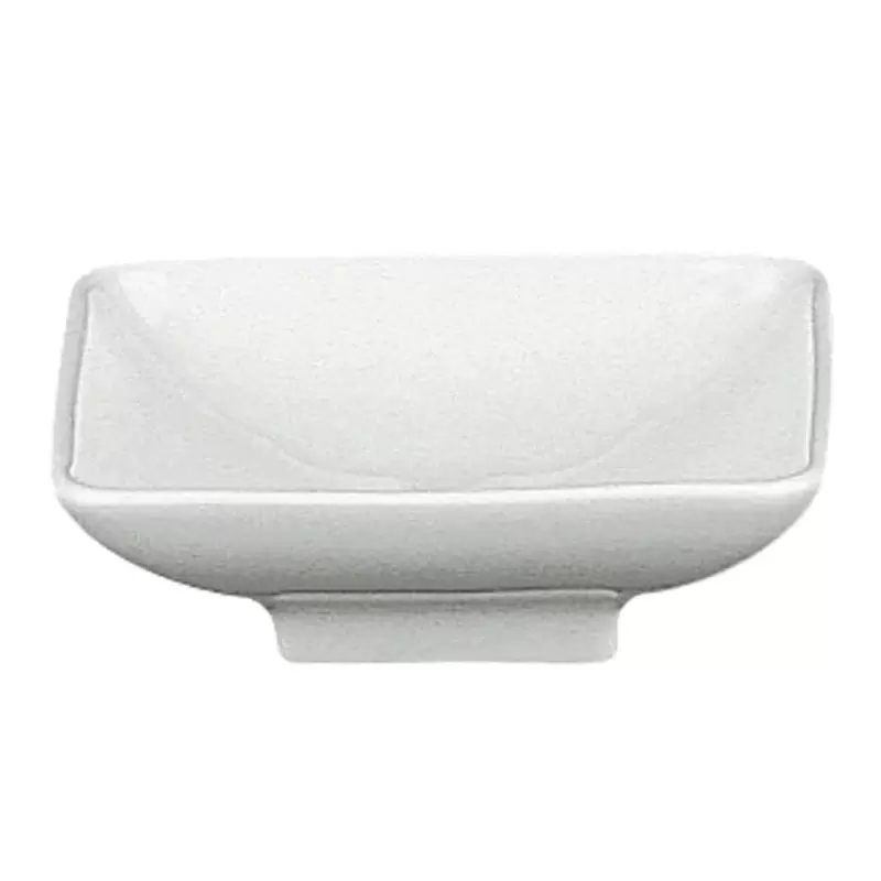 Degrenne 136503 Degrenne Modulo White Square Bowl. Footed Coupe - 8...