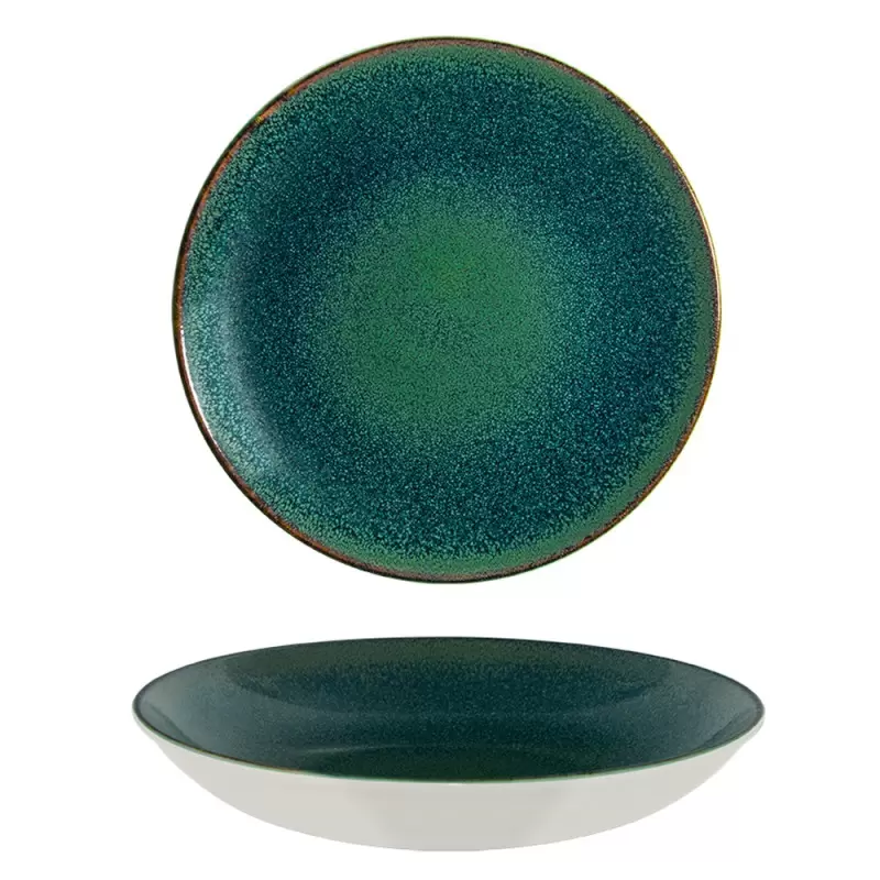 TURGLA OMRBLM25CK Turgla Bone China Mar dia.10" h:2" 44 oz. Round B...