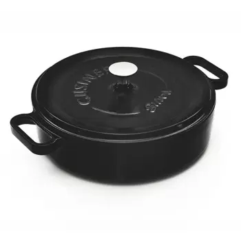 TURGLA TTMN12MBLK1 Turgla Cast Iron dia.5" h:2.5" 18 oz. Round Matt...