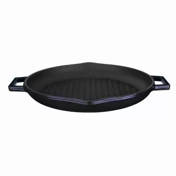TURGLA TCB1320RBLK Turgla Cast Iron dia.7.75" h:1" Round Black Cast...