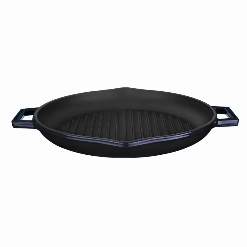 TURGLA TCB1320RBLK Turgla Cast Iron dia.7.75" h:1" Round Black Cast...