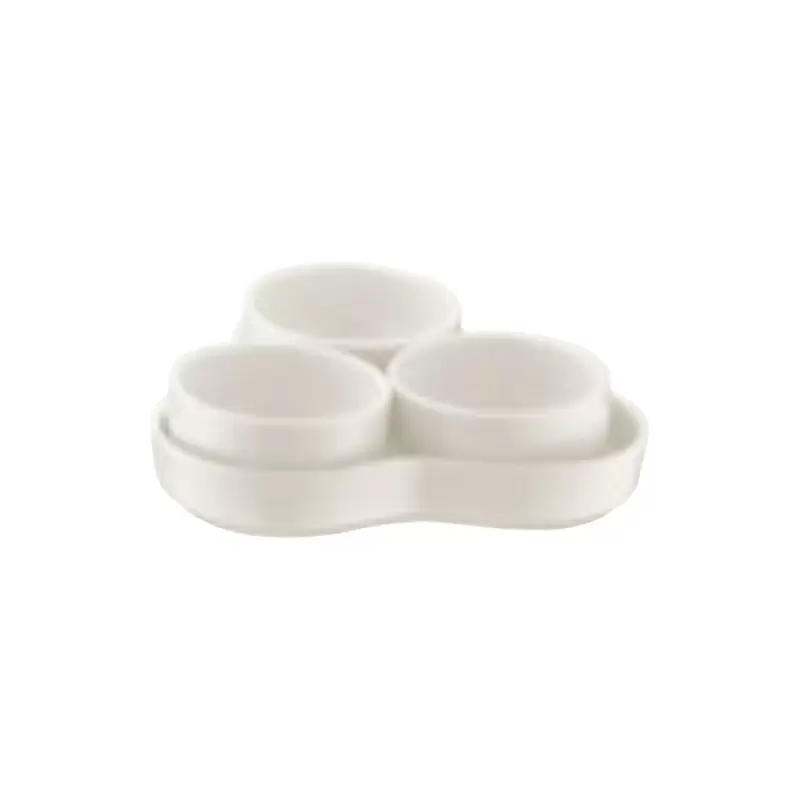 TURGLA BNC05YTB Turgla Bone China Banquet 5.25" x 5.25" x h:1" Oval...