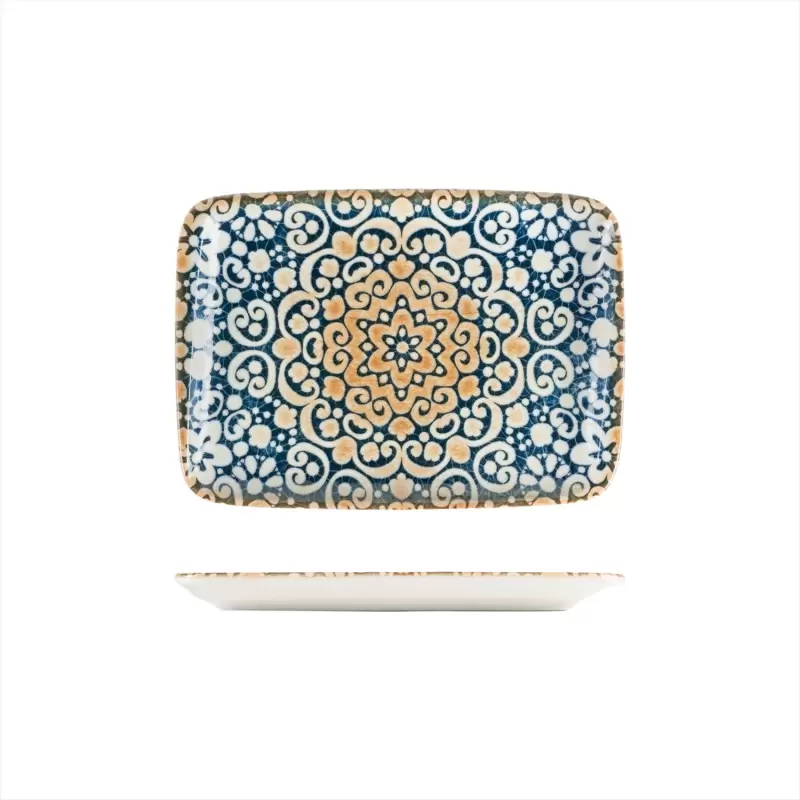 TURGLA ALHMOV26DT Turgla Bone China Alhambra 9" x 6" Rectangular De... TURGLA ALHMOV26DT Turgla Bone China Alhambra 9" x 6" Rectangular De...
