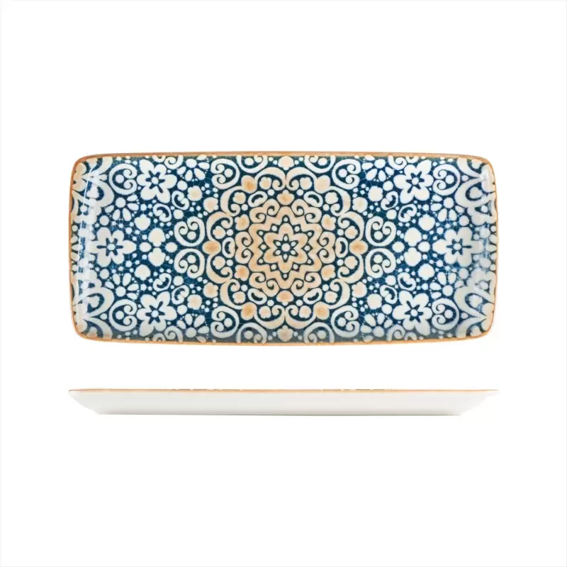 TURGLA ALHMOV35DT Turgla Bone China Alhambra 13.5" x 6" x h:0.75" R...
