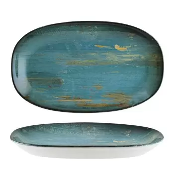 TURGLA MDRMTGRM15OKY Turgla Bone China Madera 6" x 3.5" x h:0.75" O...