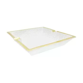 Jil Coquet ACC6015BBA141 Jil Coquet Rosace - Gold Square Ashtray - ...