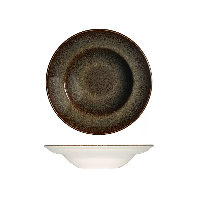 TURGLA OTIGRM30CK Turgla Bone China Tierra dia.11.75" h:2.5" 19 oz.... TURGLA OTIGRM30CK Turgla Bone China Tierra dia.11.75" h:2.5" 19 oz....