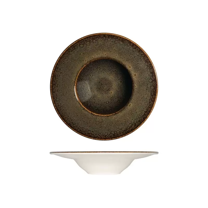 TURGLA OTIBNC28CK Turgla Bone China Tierra dia.11" h:2.5" 14 oz. Ro... TURGLA OTIBNC28CK Turgla Bone China Tierra dia.11" h:2.5" 14 oz. Ro...