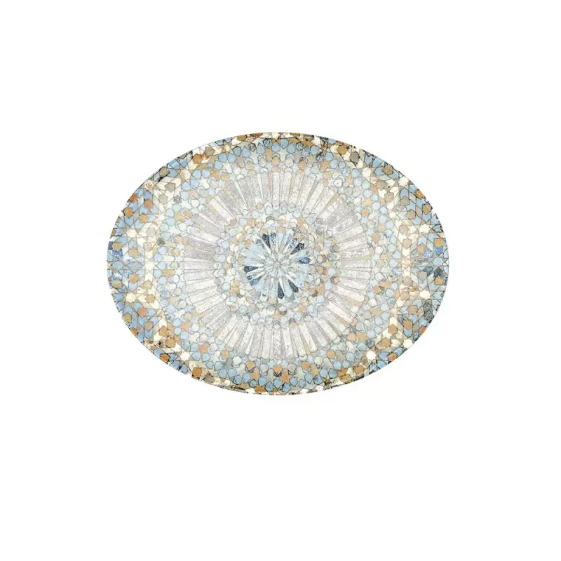 TURGLA S-MT-LUCMZMOV25OV Turgla Bone China Luca Mosaic Matte 9.75" ...